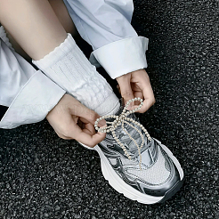 4 шт. жемчужные бусины-бантики из АБС-пластика для обуви&nbsp;PALLOY-HY00043