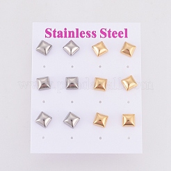 Серьги-гвоздики из нержавеющей стали 304 EJEW-I235-13