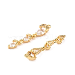 Латунные микро проложить кубического циркония подвески&nbsp;KK-D024-10G