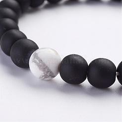 Пары стрейч-браслеты&nbsp;BJEW-G554-01