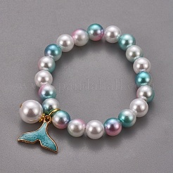 Ensembles de bracelets et de bijoux de collier en perles synthétiques&nbsp;SJEW-JS01053-01