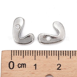 Alphabet Slide-On Charms für Armband Armband machen&nbsp;ALRI-O012-L-NR