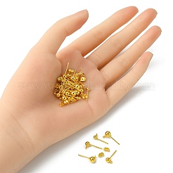 30 шт. 3 размера железных сережек-гвоздиков FIND-YW0003-94G