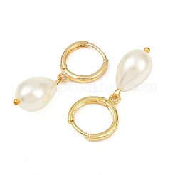 Латунные серьги-кольца EJEW-JE06461-03