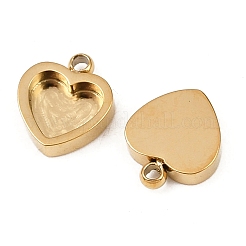 Оправы для подвесок из нержавеющей стали 304 в виде кабошонов STAS-A194-05G-G