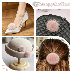 Clips para hebillas de zapatos de pelo de visón&nbsp;FIND-WH0148-466C