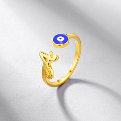 925 серебряное кольцо с открытым ртом в форме дьявольского глаза и буквы MT3659