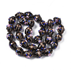 Ручной золотой песок бусины бисер нитей LAMP-N021-40G