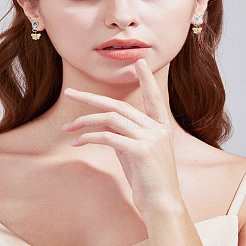 20 шт. 10-х цветные граненые прозрачные стеклянные подвески GLAA-LP0001-18