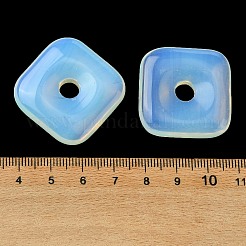 オパールペンダント  スクエアチャーム  30x30x8mm  穴：6.5mm&nbsp;GG-D003-B02-16