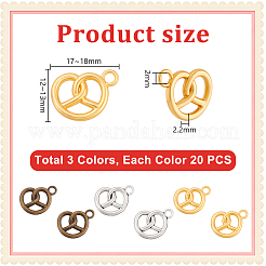 60шт 3 цвета подвески из цинкового сплава&nbsp;FIND-PH0028-71