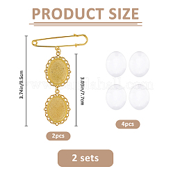 6шт железная брошь&nbsp;JEWB-FH00031