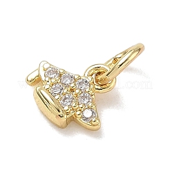 Messing micro pave klar zirkonia charme&nbsp;RB-CBA6830-21G