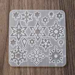 Серия снежинок diy силиконовые украшения подвесные Молды SIMO-R012-03A