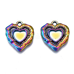 Pendentifs en alliage de couleur arc-en-ciel sertis d'émail&nbsp;PALLOY-S180-320