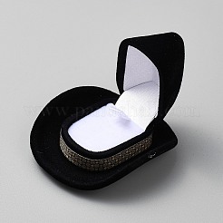 Boîtes à bijoux en velours pour chapeau&nbsp;VBOX-WH20001-01A