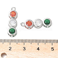 Латунные микро проложить кубического циркония подвески&nbsp;KK-D357-14P