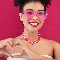 Набор ожерелий с подвесками из эмали NJEW-AB00006