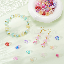 2 нитка прозрачные стеклянные бусины нити GLAA-SP0001-07