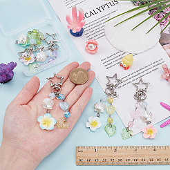 5 шт. подвесных украшений из акрила и АБС-пластика с имитацией жемчуга&nbsp;HJEW-WR00027