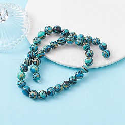 Синтетического малахита бисер нитей G-YW0001-55D