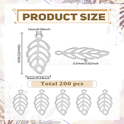 200 шт. подвески из нержавеющей стали 304&nbsp;STAS-LP0002-65