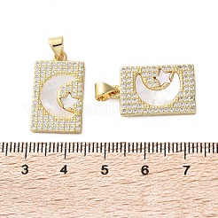 Латунные микро проложить кубического циркония подвески&nbsp;KK-U070-15G