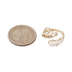 Латунные открытые кольца манжеты RJEW-JR00837-01