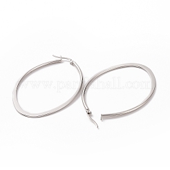 Pendiente de aro de acero inoxidable 304 resistente al deslustre&nbsp;LS-EJEW-P066-42P