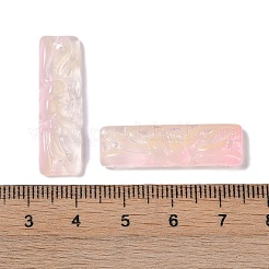 Стеклянные кулоны с краской для выпечки&nbsp;GLAA-S202-16B