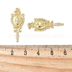 Латунные микро проложить кубического циркония подвески KK-F892-06G