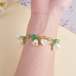 40шт. пластиковые подвески в виде ландыша JX634A