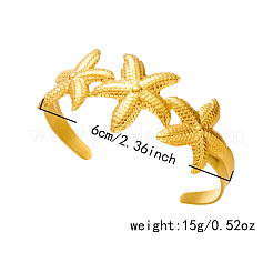 Bracciali aperti da donna in acciaio inossidabile 304 Ocean&nbsp;FS-WGA6DC3-01