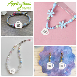 24 шт. 12 чашки со словами в виде силиконовых бусин&nbsp;SIL-CA0002-77