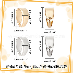 100 шт. 2-цветная стойка с латунным покрытием&nbsp;KK-GA0001-37