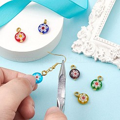 Стеклянные подвески миллефиори&nbsp;PALLOY-CJ00001