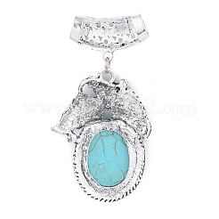 Синтетические бирюзовые подвески&nbsp;PALLOY-G270-01AS