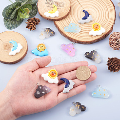 Подвески из непрозрачной смолы в стиле 40 шт. RESI-KS0001-12