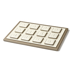 Подставки для колец из искусственной кожи с 12 слотом&nbsp;ODIS-K005-12