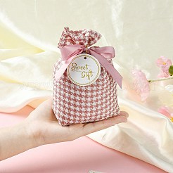 Ткань в клетку тартан подарок конфеты сумки на шнурке ST-CJ0003-01A