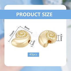 40 шт. тибетские бусины из сплава TIBEB-BC0001-06