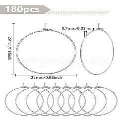180 шт. 304 хирургическая нержавеющая сталь винные бокалы кольца подвески&nbsp;STAS-LP0002-26