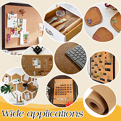コルク断熱シート  コースター用  ランチョンマット  キッチン ダイニング ホール & DIY クラフト用品  長方形  バリーウッド  3000x400x2mm&nbsp;AJEW-WH0696-661B