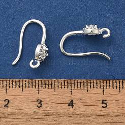 Ohrhaken aus Messing mit Mikropflaster und klaren Zirkonia&nbsp;KK-A231-10S