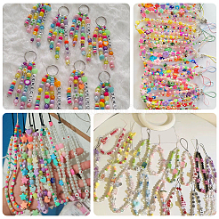 Kits de llaveros con letras y corazones para hacer uno mismo&nbsp;DIY-BM0001-55