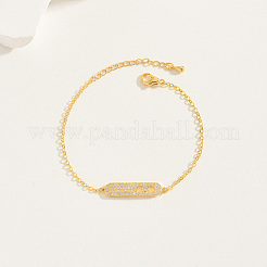 Элегантные латунные браслеты с овальными звеньями&nbsp;WT9592-1