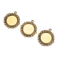 Подвески для кабошонов  & стразов PALLOY-A15290-AG-FF