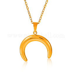 Ожерелья с подвеской в виде двух рогов из нержавеющей стали 304 RC6919-2