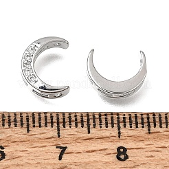 Laiton micro pavé de perles de zircone cubique claires&nbsp;LS-CU-CBAC809-01P