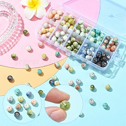 200 шт. 10-х цветные стеклянные бусины для выпечки&nbsp;GLAA-YW0004-36